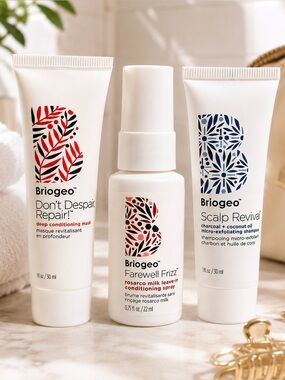 Briogeo Hair Care Travel Set Don't Despair Repair Scalp Revival Farewell Frizz